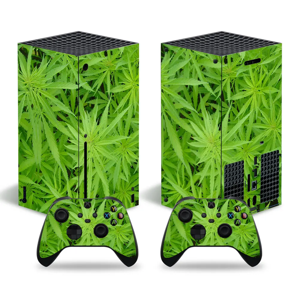 

Стильная наклейка в виде листа, наклейка для консоли Xbox серии X и 2 контроллеров Xbox серии X, стикер Viny 1