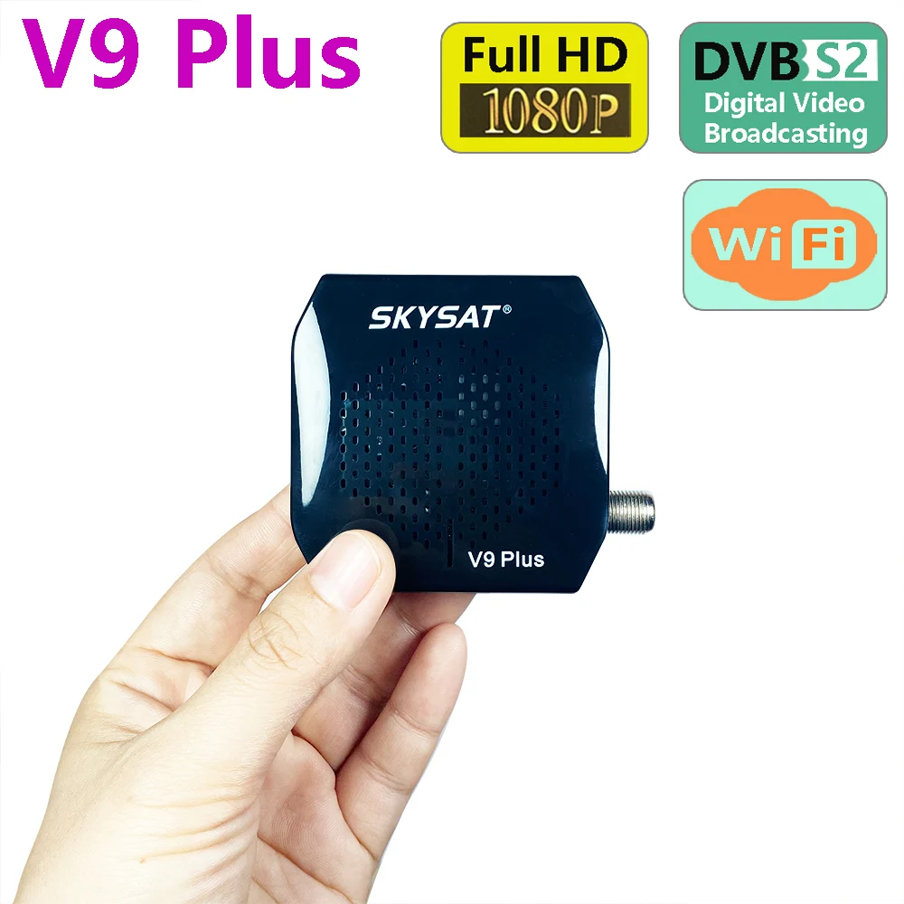 2020 Новый цифровой спутниковый ресивер SKYSAT V9 Plus поддержка CS Powervu Biss Испания Польша