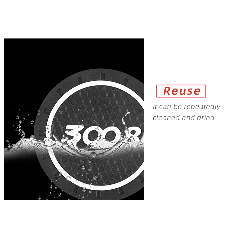 2 шт. Автомобильный держатель для бутылки с водой Противоскользящий коврик