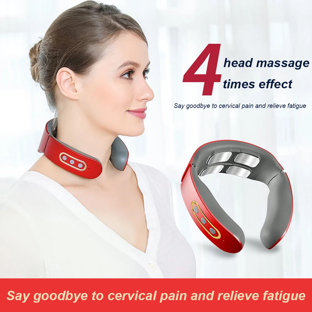 

Rechargeable Neck and Shoulder Massager 4D Cervical Massager EMS Micro-current Massage to Relieve Fatigue Physiotherapy