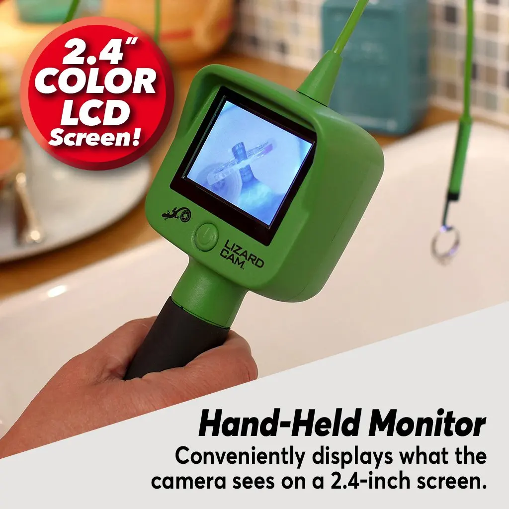 Камера микро-контроля ящерицы DROPHIP гибкая водонепроницаемая ручной монитор