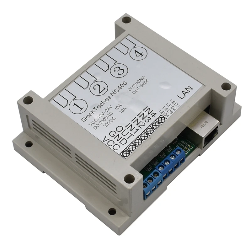 Ethernet RJ45 TCP/IP веб пульт дистанционного управления с 4 каналами реле UDP W5500 сетевой