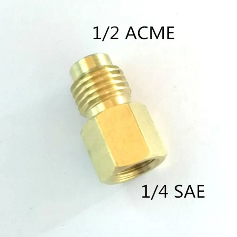 4 шт R134A латунный бак хладагента адаптер к R12 фитингу 1/2 женский Acme 1/4 мужской