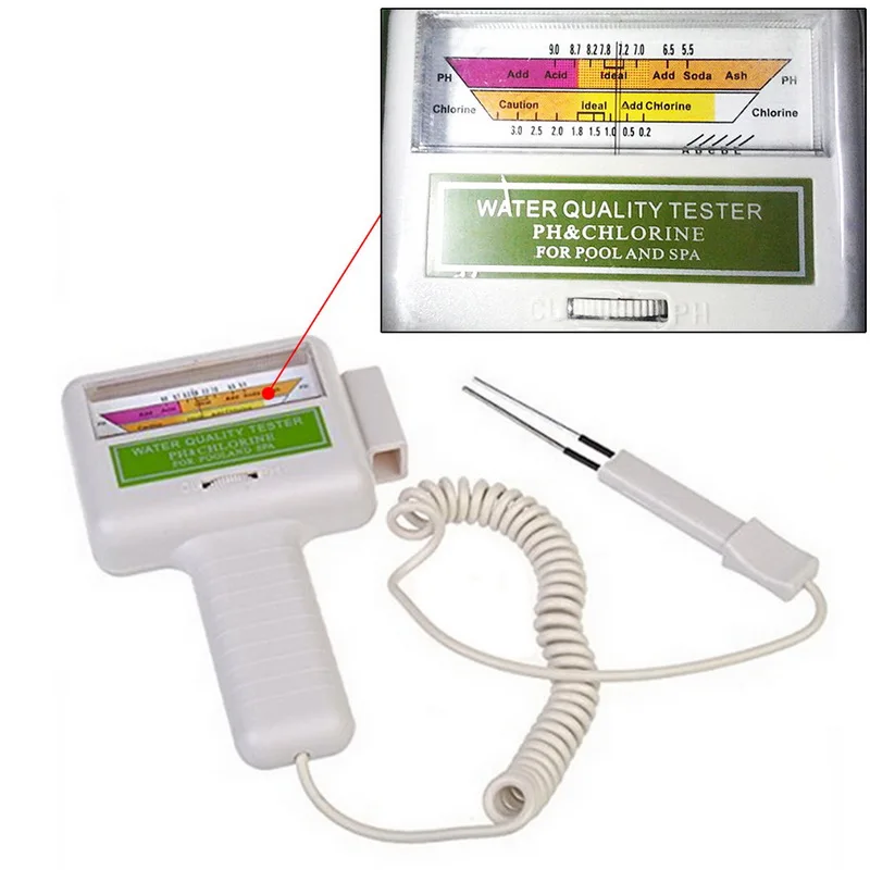PC-101 CL2 PH Chlorine Tester Water Quality Checker Monitor Meter White Portable Home Swimming Pool Aquarium Test Tools | Инструменты
