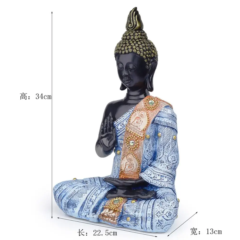 Новинка 2020 статуя Будды искусственная скульптура Зеленая Смола ручной работы