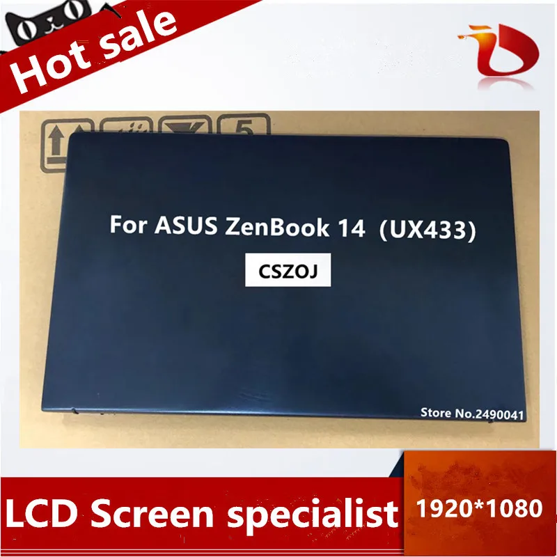 Для ASUS ZenBook 14 Lingya Delux E14 UX433FN UX433FA UX433 ЖК-экран в сборе разрешение 1920X1080