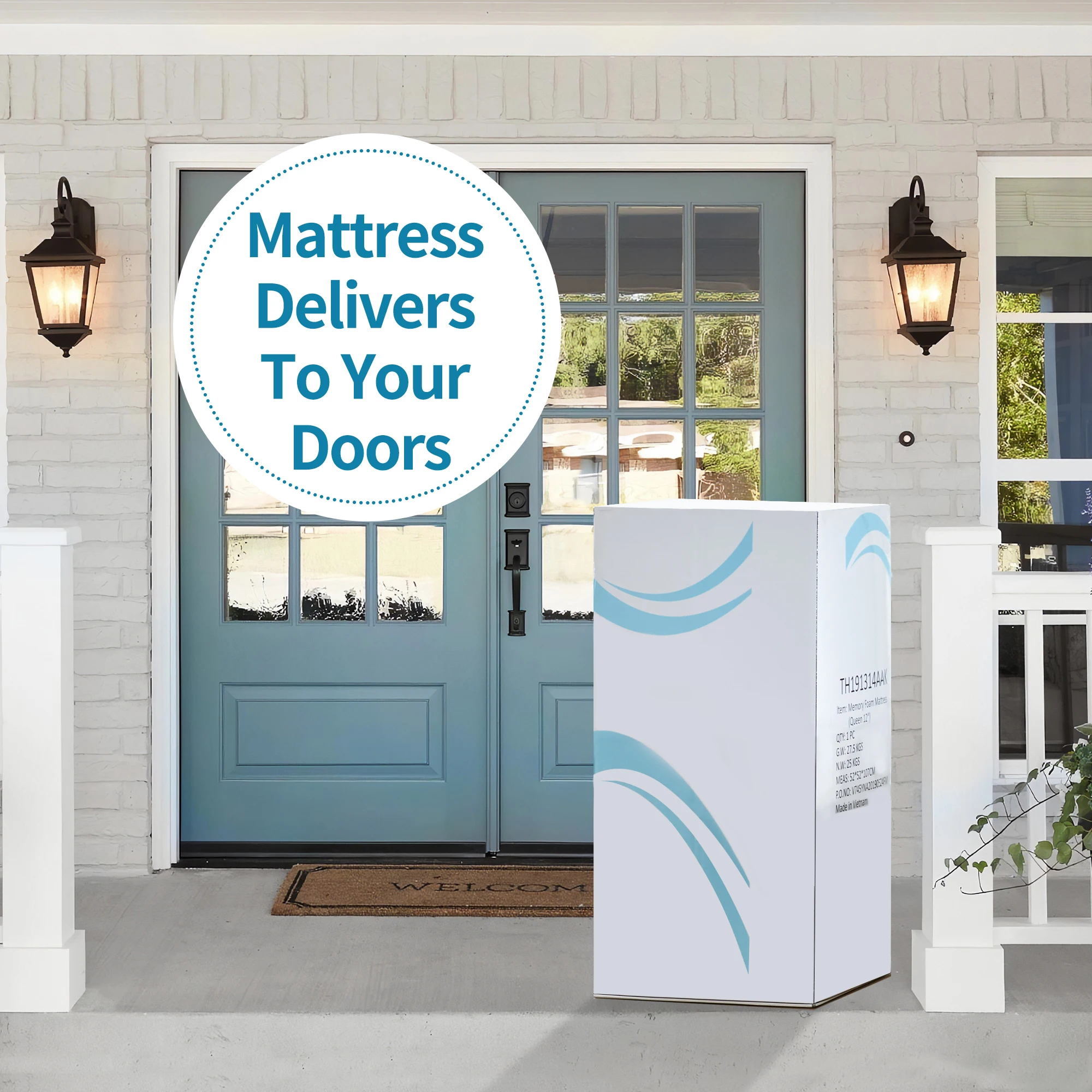 

12 Inches Gel & Charcoal Infused Memory Foam Mattress - DIY Customized Firmness King Queen Full Twin