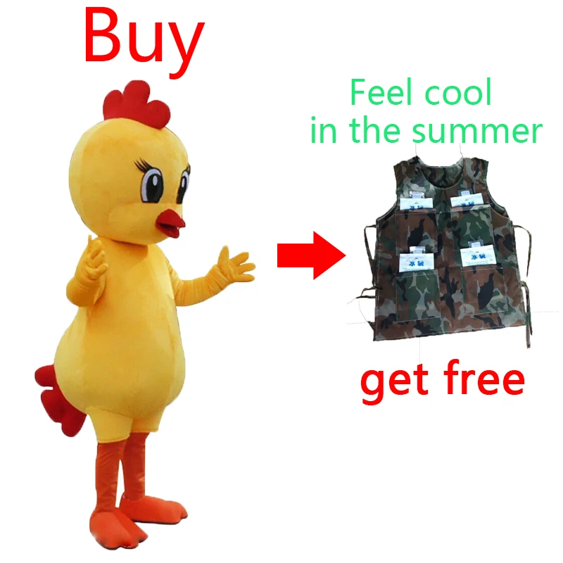 Цыпленок талисман костюмы для костюмированной вечеринки Вечерние игры платье на