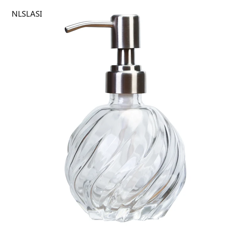 Высококачественный стеклянный шампунь пуш типа гель для душа мыло рук маленькая