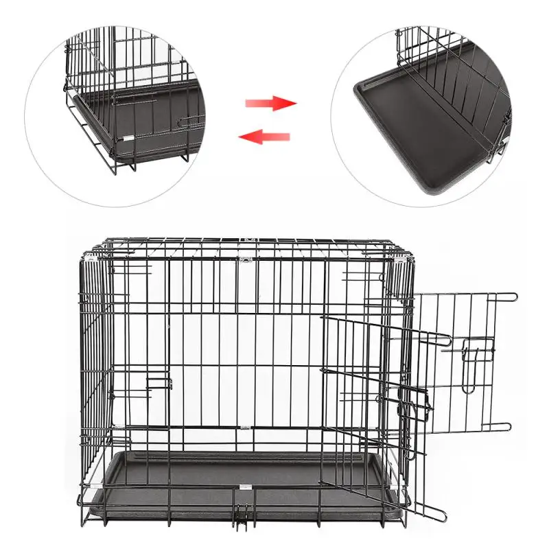 

24inch Fence For Dogs Aviary For Pets Fitting For Cats Door Playpen Cage Products Security Gate Supplies Dog Kennel House HWC