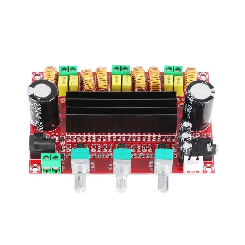 TPA3116D2 2,1 цифровой аудио Мощность Плата усилителя DC 24V 80Wx2+ 100W 3 канала сабвуфер усилитель модуль для 4-8 Ом Динамик
