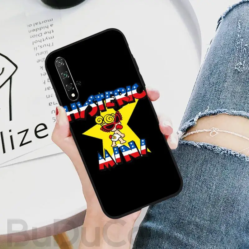 

Riccu Japanese brand Hysteric Mini Phone Case For Huawei Honor 8X 9 10 20 Lite 7A 8A 5A 7C 10i 20i 9X play 8C