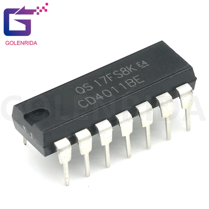 CD4011BE DIP14 CD4011 DIP 4011BE DIP-14 TC4011BP 10 шт. | Электронные компоненты и принадлежности