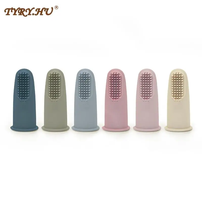 Baby Silicone Soft Finger Toothbrush BPA Free Silicone Infant Tooth Teeth Clean Brush Food Grade Silicone Baby Oral Health Care