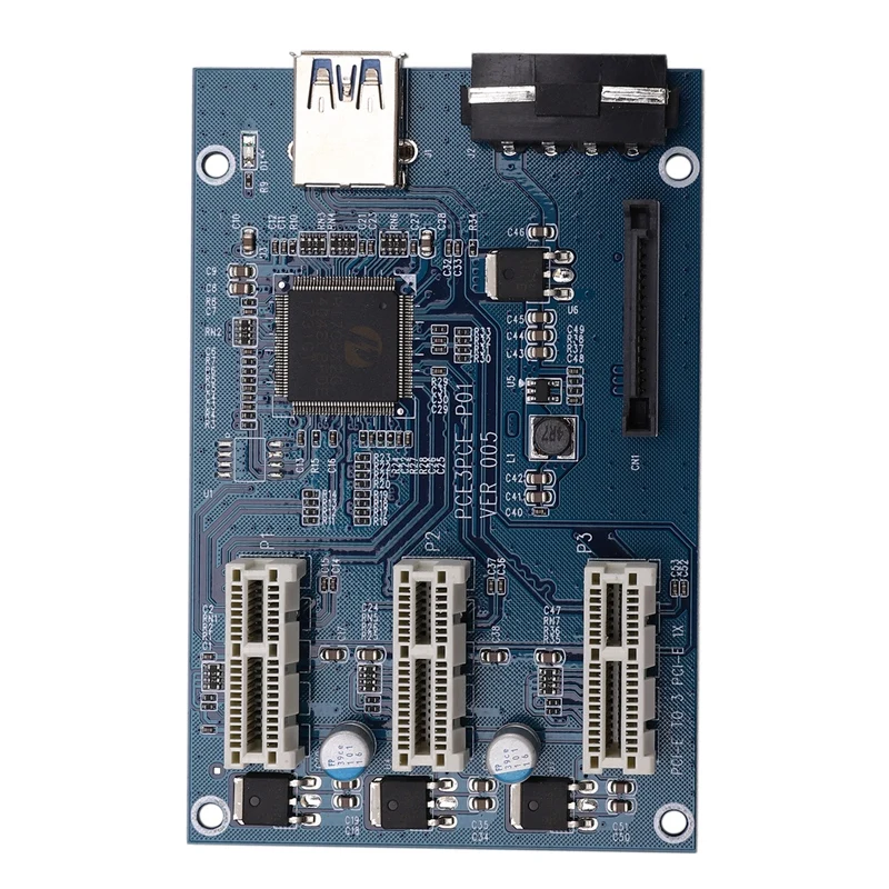 PCI E Express 1X в 3 порта переключатель мультипликатор концентратор переходная карта +