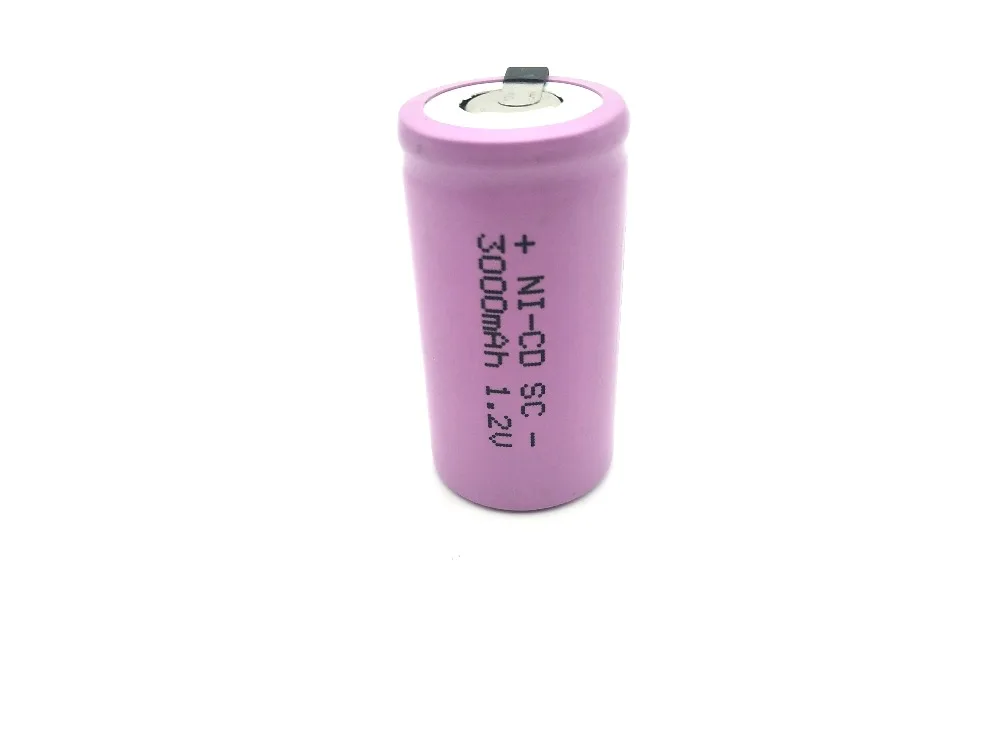 Два цвета 10 шт sc розовый 3000mAh или серебро 3200mah Замена перезаряжаемой батареи 1,2 V С tab расширение SC батареи