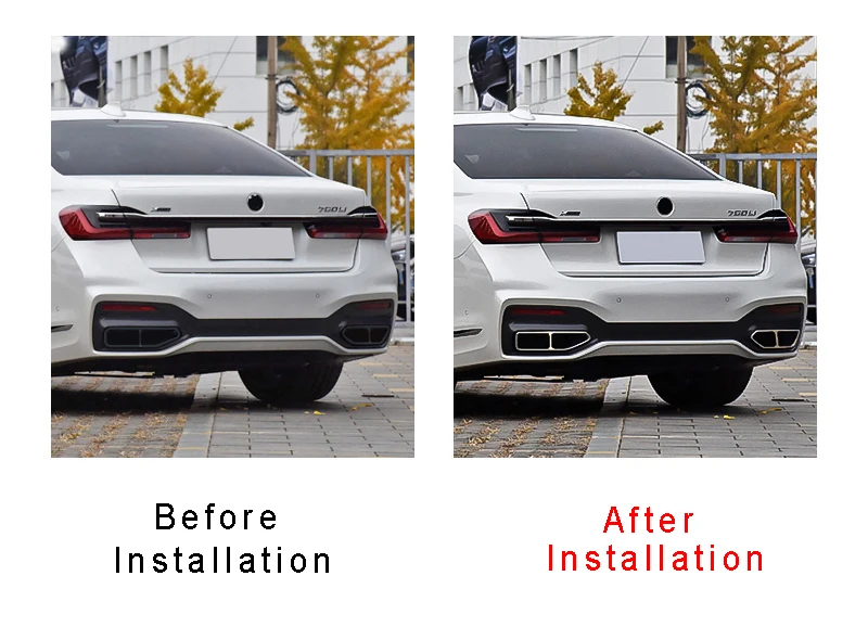 Выхлопная труба для BMW 7 серии G11 G12 730 740 750li 760li 2016 2017 2018 2019 2020 нержавеющая