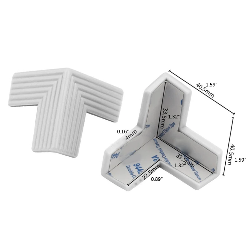 

4 Pcs/Set Table Desk Corner Guard Edge Anticollision Guards Soft Silicone Baby Safe Corner Protector for Newborn Infants