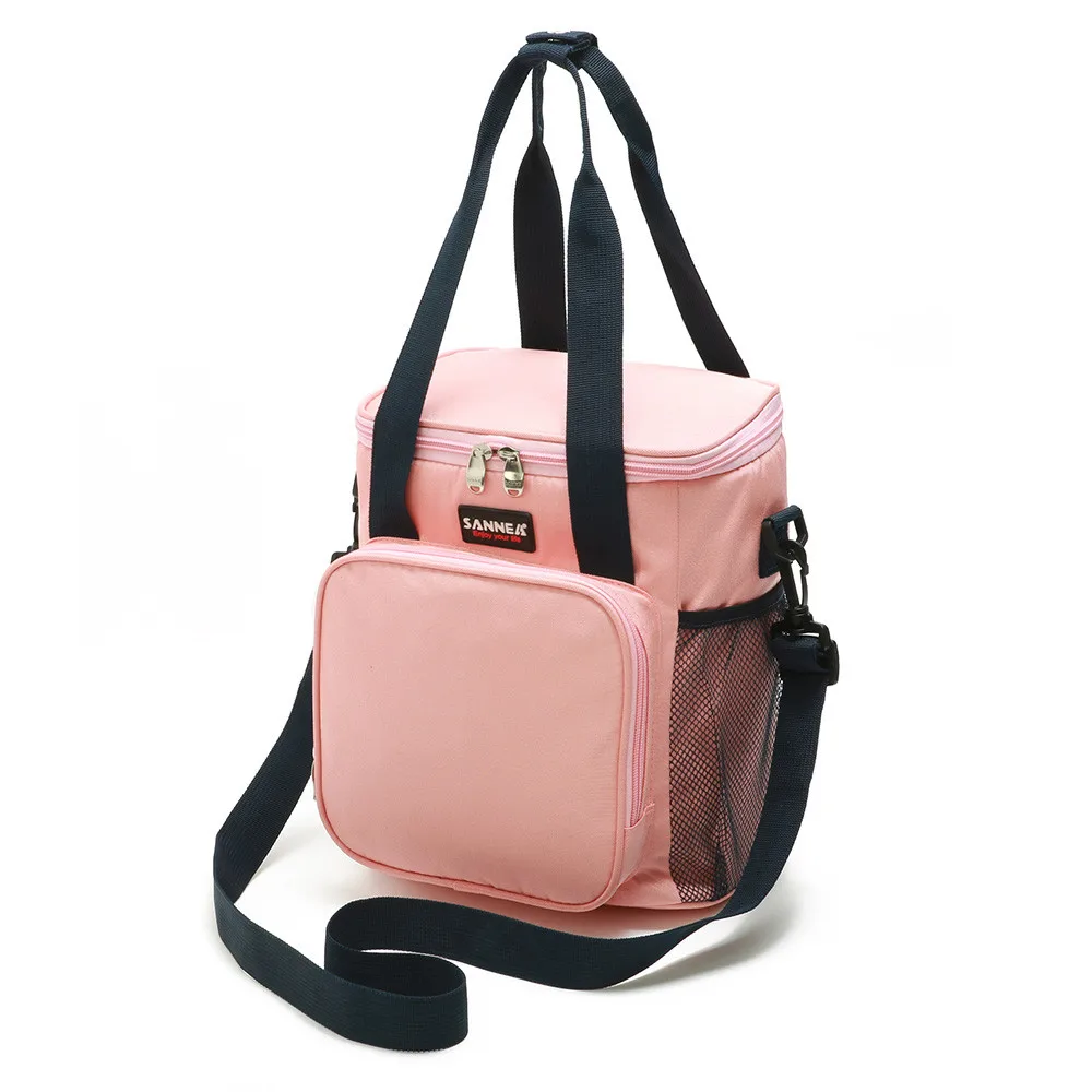 Двухэтажные сумки холодильники для обедов изолированный твердый термальный