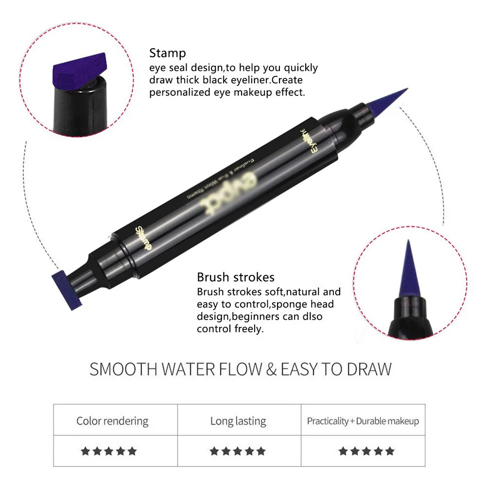 

Black Liquid Eyeliner Makeup Signet Eye Pencil Lasting Waterproof Cosmetics Suitable For Novices To Use Dropship