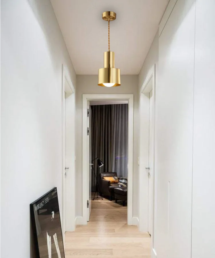 

Led Postmodern Nordic Restaurant Bar Cafe Bedroom Chandelier Aisle Simple Single Head Chandelier