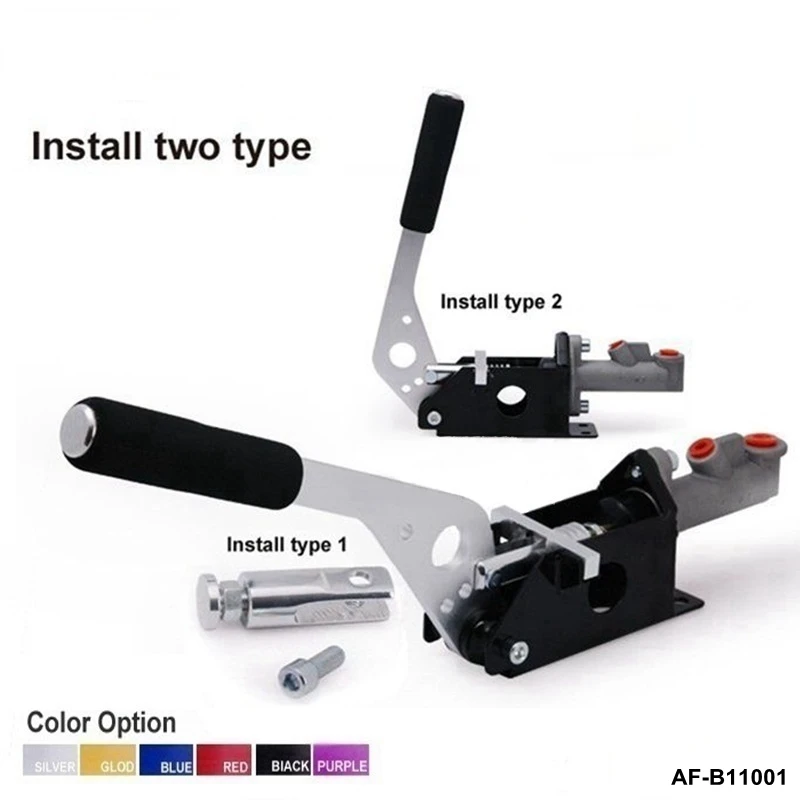 

UNIVERSAL HYDRAULIC HAND BRAKE E-BRAKE TYPE-2 VERTICAL/HORIZONTAL DRIFT For Ford Mustang 86-93 GT LX AF-B11001-AF