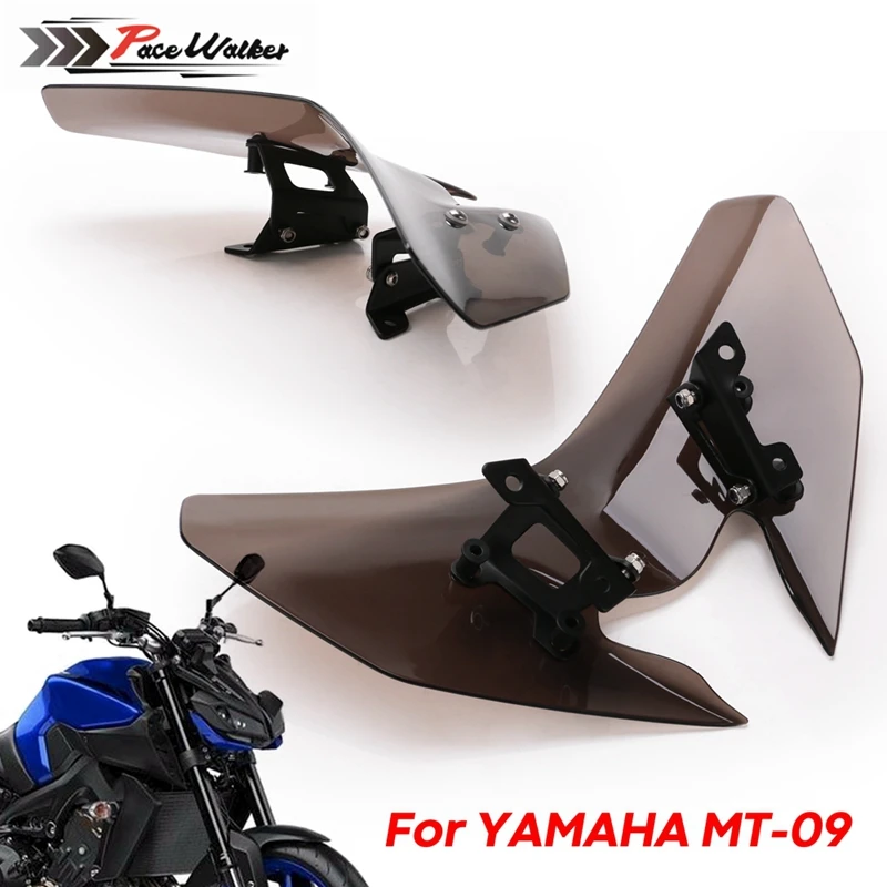 Лобовое стекло для YAMAHA MT 09 / SP FZ 2017 2020 лобовое паре Бриз Мотоцикл Обтекатели 09SP MT09