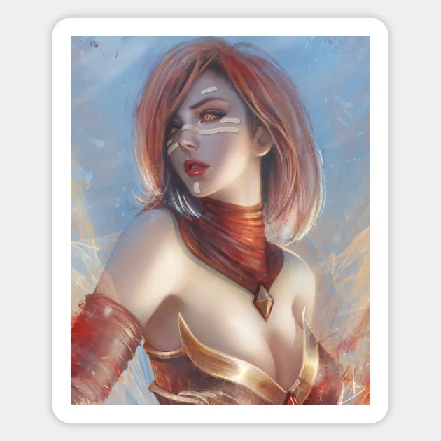 Паровые популярные игровые наклейки Dota 2 Lina для ноутбука автомобиля телефона