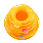 Три уровня кошка игрушка башня треков шар-диск тренировка развлечение тарелка кошка игрушка-головоломка