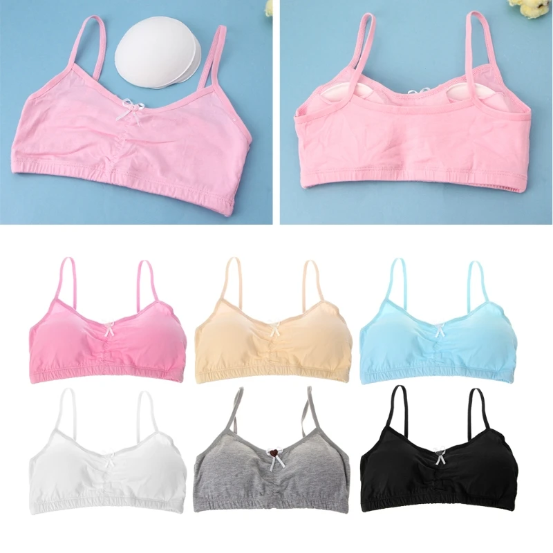 Нижнее белье для девочек подростков со спортивным бюстгальтером бюстгальтеры