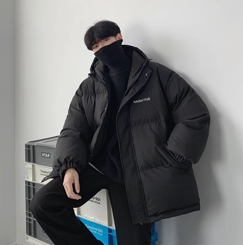 

Men's Winter Thick Down Padded Jacket Korean Style Trendy Jacket Ins Short Section Young Students
