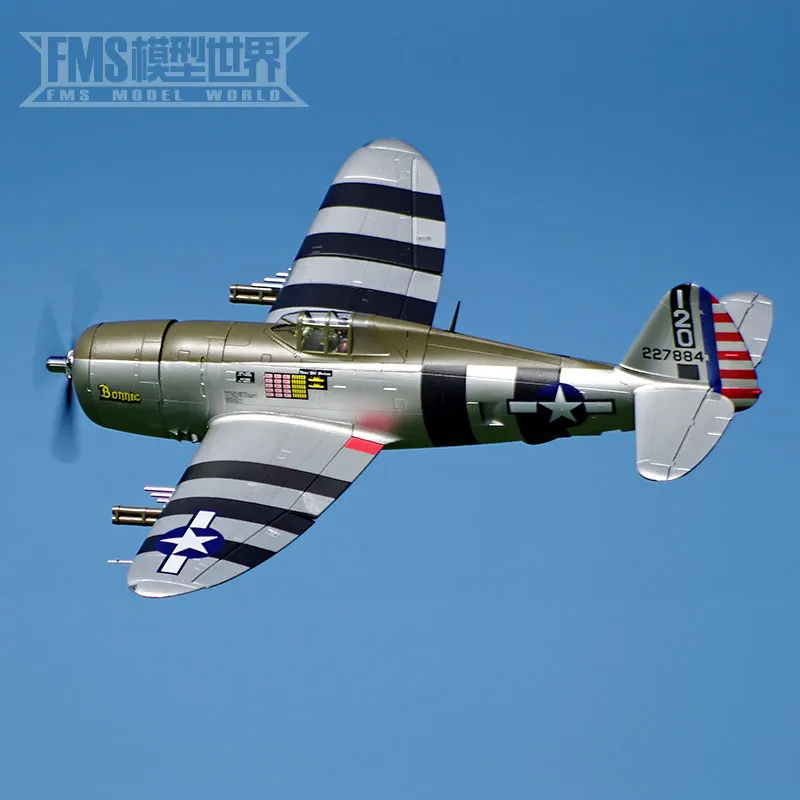 FMS 1500 мм P 47 Вторую мировую войну как настоящий лазерной обрезки модели самолета с