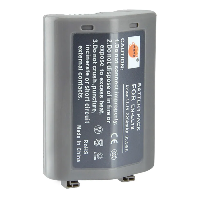 3200 мА/ч 11 1 V 35.5Wh EN EL18 ENEL18 DSTE DSLR декодировать литий ионный аккумулятор видеокамера