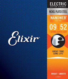 Elixir String Electric Nickel Plated Steel Strings with NANOWEB Coating, All Models