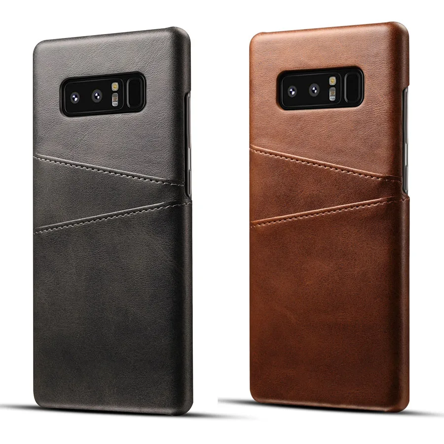 Винтажный кожаный чехол для Samsung S8 S9 S10 Plus чехлы с держателем карт Galaxy Note 10 8 9 |