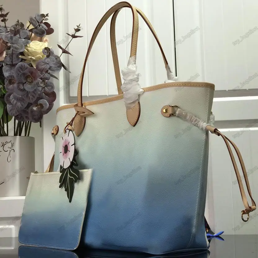 

Latest Styles Women Tote bag Top quality BY THE POOL COLLECTION Gradient pastel Speedy 25 Fashion Onthego Handbags with zipped i