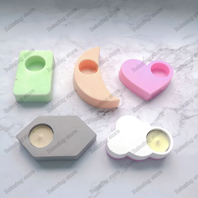 Креативный подсвечник бетонные формы различные гипсовые поделки для