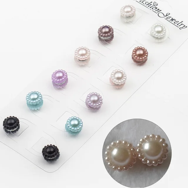 T11 Mix color 6pcs 6 шт./лот, Новое поступление, Популярные разноцветные круглые стразы, аксессуар, сильный магнит, сердце, брошь с кристаллом, хиджаб, булавки для женщин - Окраска металла: T11 Mix color 6pcs