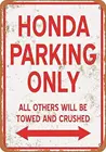 Парковки Honda только жестяная вывеска Винтаж постер на стену рисунок на железной поверхности в стиле ретро металлическая табличка лист для винтажная вывеска Бар Кафе гараж дома подарок на Рождество