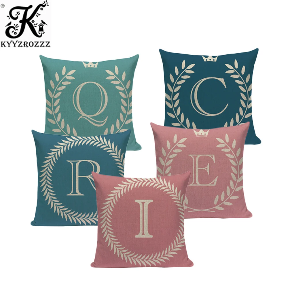 Наволочка в скандинавском стиле с буквенным принтом подушка для дивана сиденья