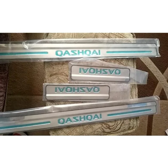 Для Nissan Qashqai 2007-2019 J10 J11 порог двери из нержавеющей стали/Накладка/Порог 4 шт./компл.
