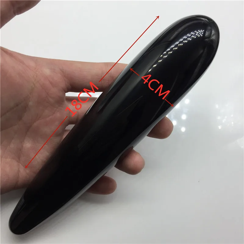 Длинная 18 см ширина 4 натуральная черная фотопалочка ручная резная Массажная