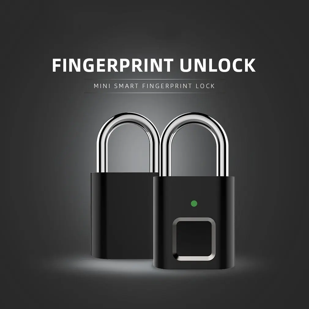 

Portable Mini Locker Fingerprint Lock Smart Lock Household Luggage Dormitory Locker Anti-theft Electronic Padlock