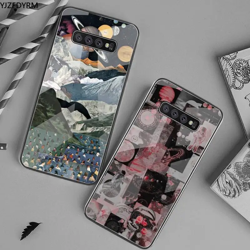 

Great art aesthetic space planet Phone Case Tempered Glass For Samsung S20 Plus S7 S8 S9 S10 Plus Note 8 9 10 Plus