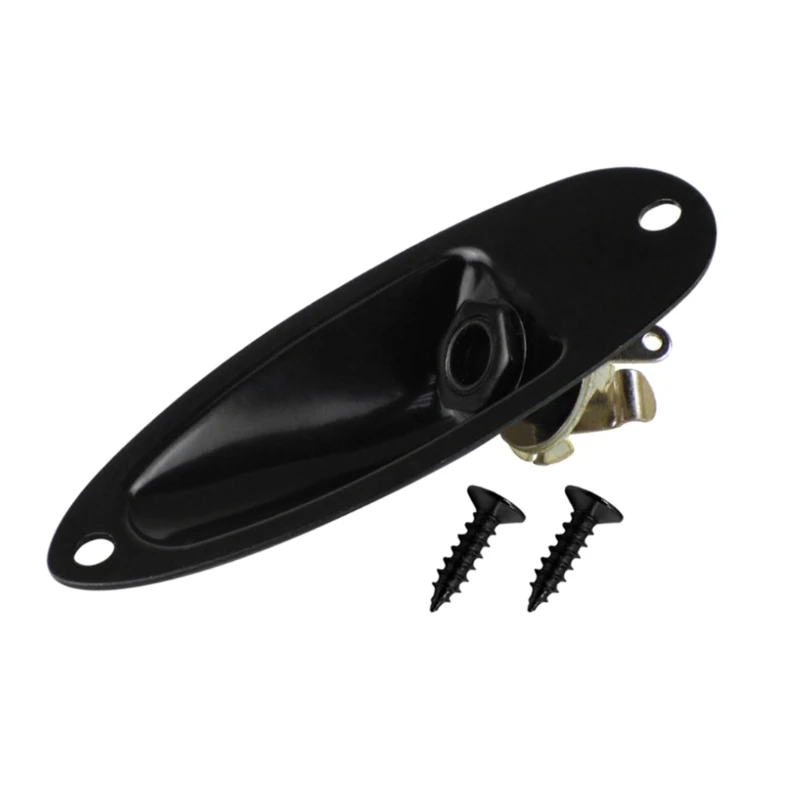 

87HF Electric Guitar Jack Socket Cover Plate 6.35mm Boat Style for Guitarra SQ Guitar Accessories