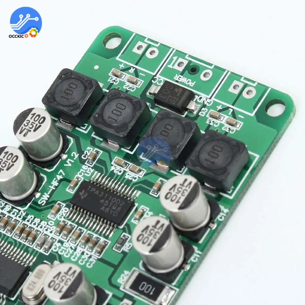 Плата усилителя мощности TPA3110 2x15 Вт с Bluetooth для динамика 4/6/8/10 Ом Двухканальное