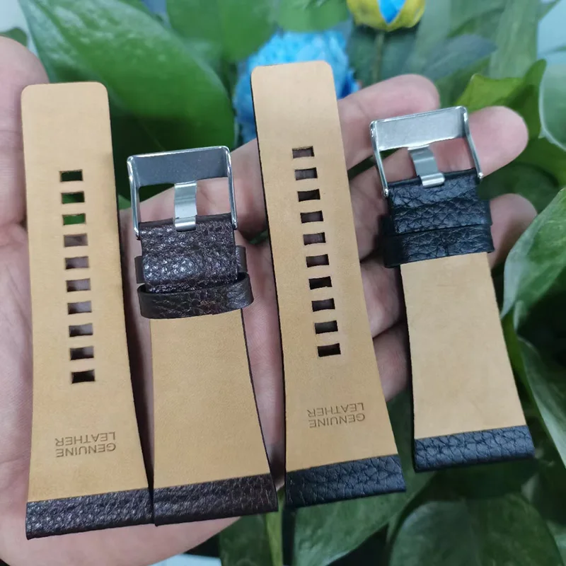 For DIESEL DZ1405 4323|FEICE FK030FK038 watches bandCow Leather strap pin buckle 28mm 30mm 32mm 34mm Men's large-cap watch strap