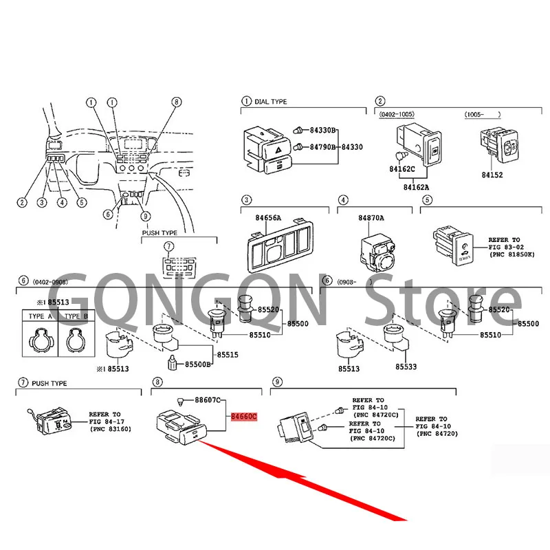 

Кондиционер для автомобиля, охлаждающий переключатель-, игрушка ota cor ol la, переключатель управления, переключатель кондиционера