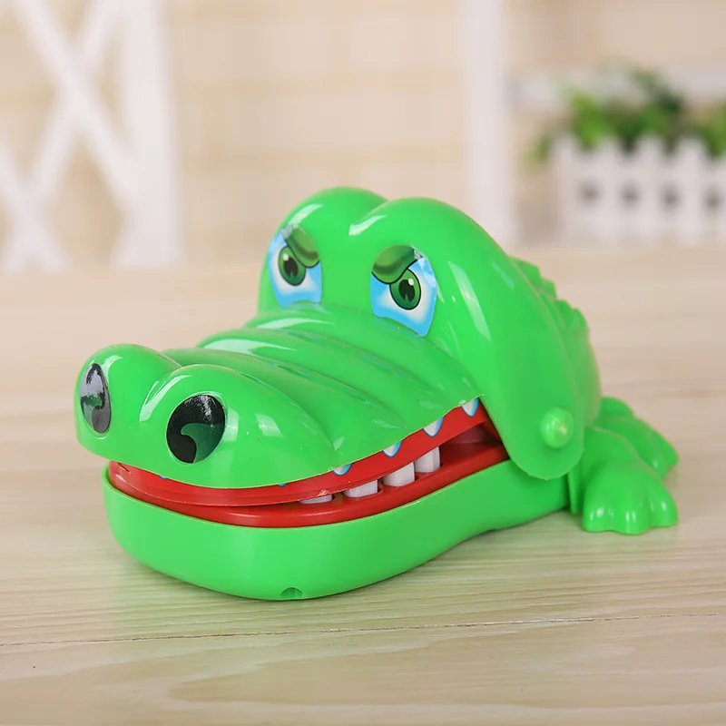 Оригинальная практичная шутка Укус Крокодил рот укус анти-крокодиловой палец