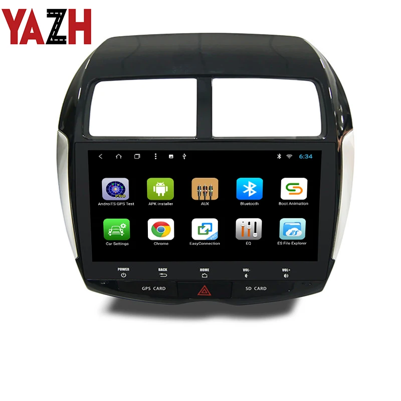 YAZH Android 9 0 радио для Mitsubishi RVR 2010 2011 2012 GPS мультимедийный плеер Восьмиядерный 2 Гб ОЗУ